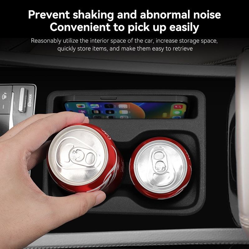 Car Central Co<i></i>ntrol Water Cup Cover for 24-25 BYD M6 Protective Anti Slip Pad Interior Automotive Su