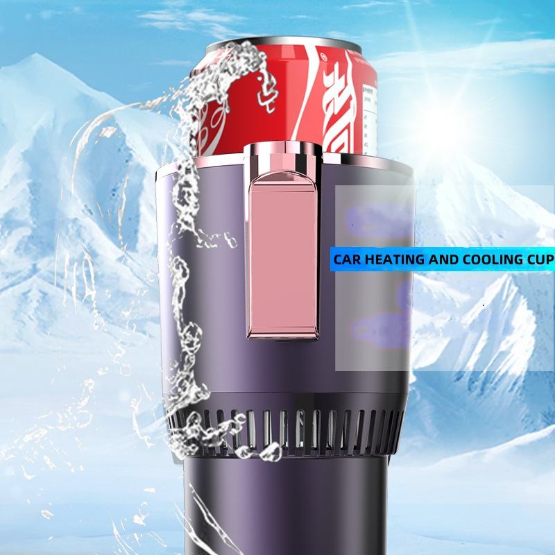 CR 12V Touch Screen Smart 2-in-1 Cooling and Heating Cup Holder - Car Interior Accessories